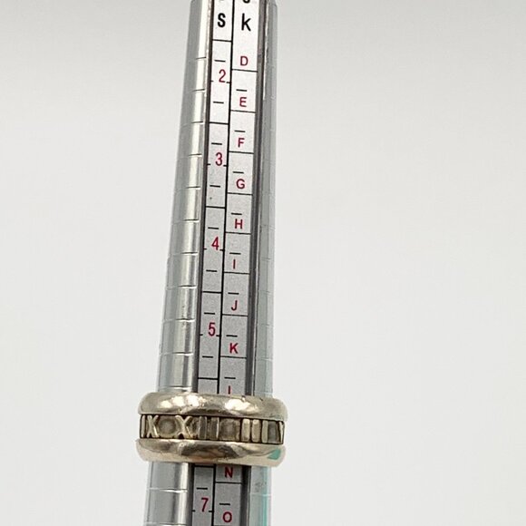 Authentic Tiffany & Co 925 Silver Atlas Wide Ring Size 6 - Picture 7 of 9